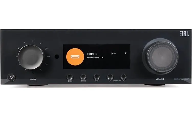 JBL MA9100HP 9.2-channel home theater receiver with Wi-Fi®, Bluetooth®, Apple AirPlay® 2, Google Cast and Dolby Atmos® (Black)