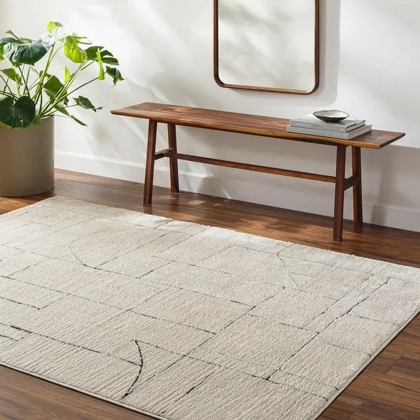 Livabliss Freud Modern Abstract Lines Area Rug