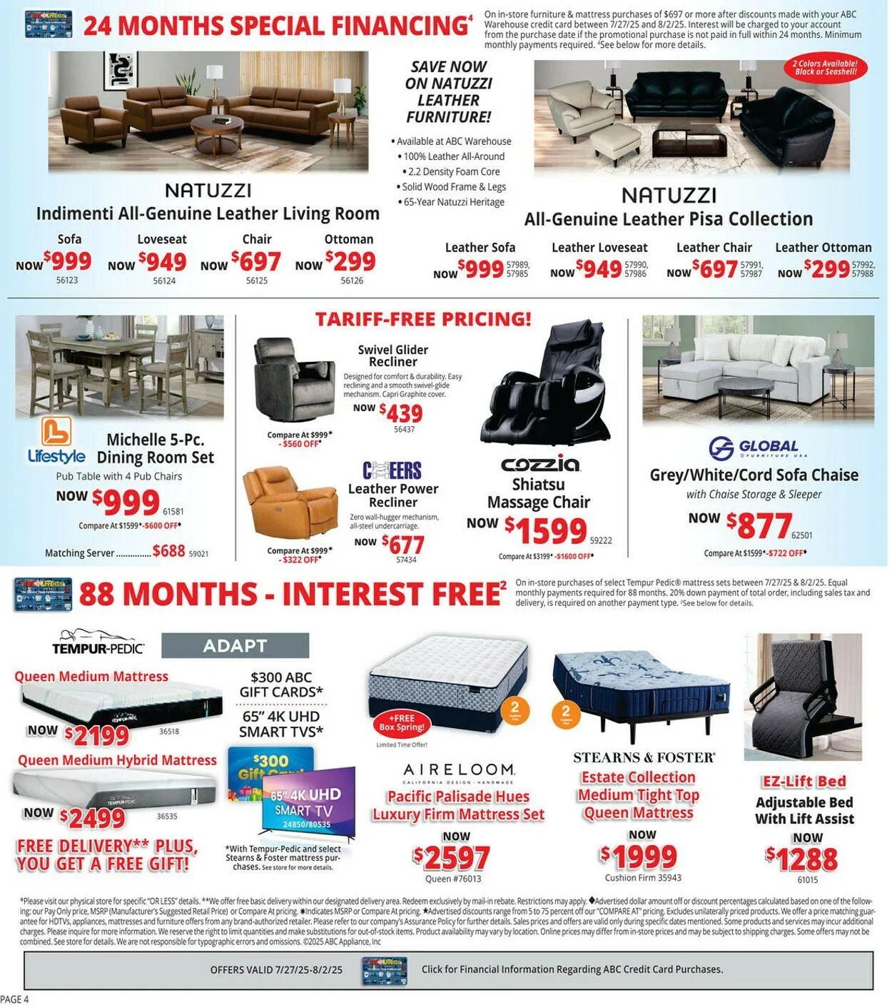 Weekly ad ABC Warehouse Current weekly ad from July 27 to August 2 2025 - Page 4