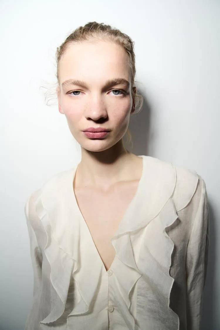 CAMICIA CON VOLANT ZW COLLECTION