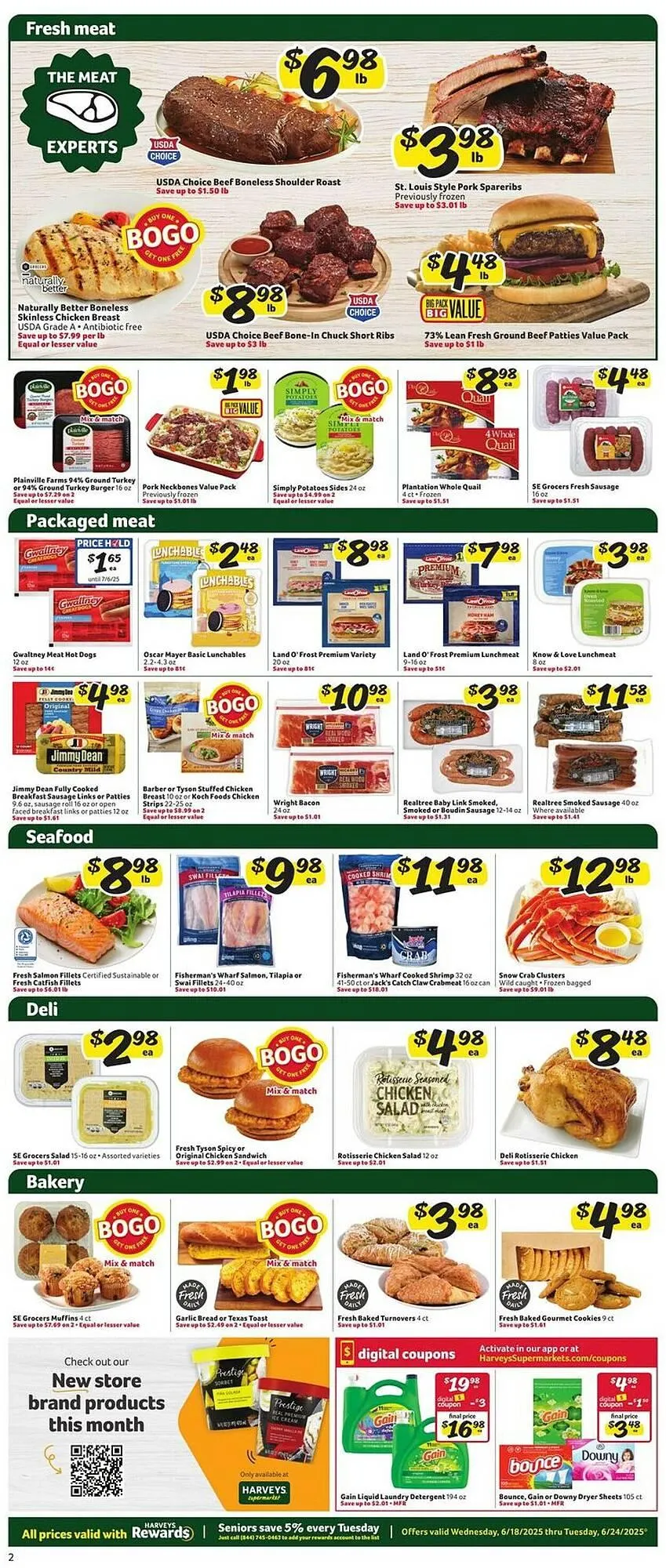 Weekly ad Harveys Supermarkets Weekly Ad from June 18 to June 24 2025 - Page 4