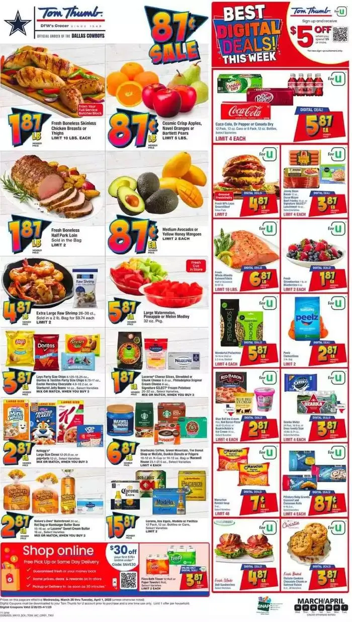 Weekly ad Catalog Tom Thumb from March 26 to April 1 2025 - Page 1