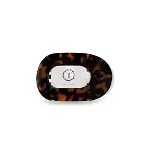 TELETIES - Small Flat Round Clip - Strong Grip, Bendable Teeth, Comfortable Curved Design - For Lying Down, Yoga, Driving & More - Ideal for Thin-Medium Hair - For All Hair Textures - Tortoise