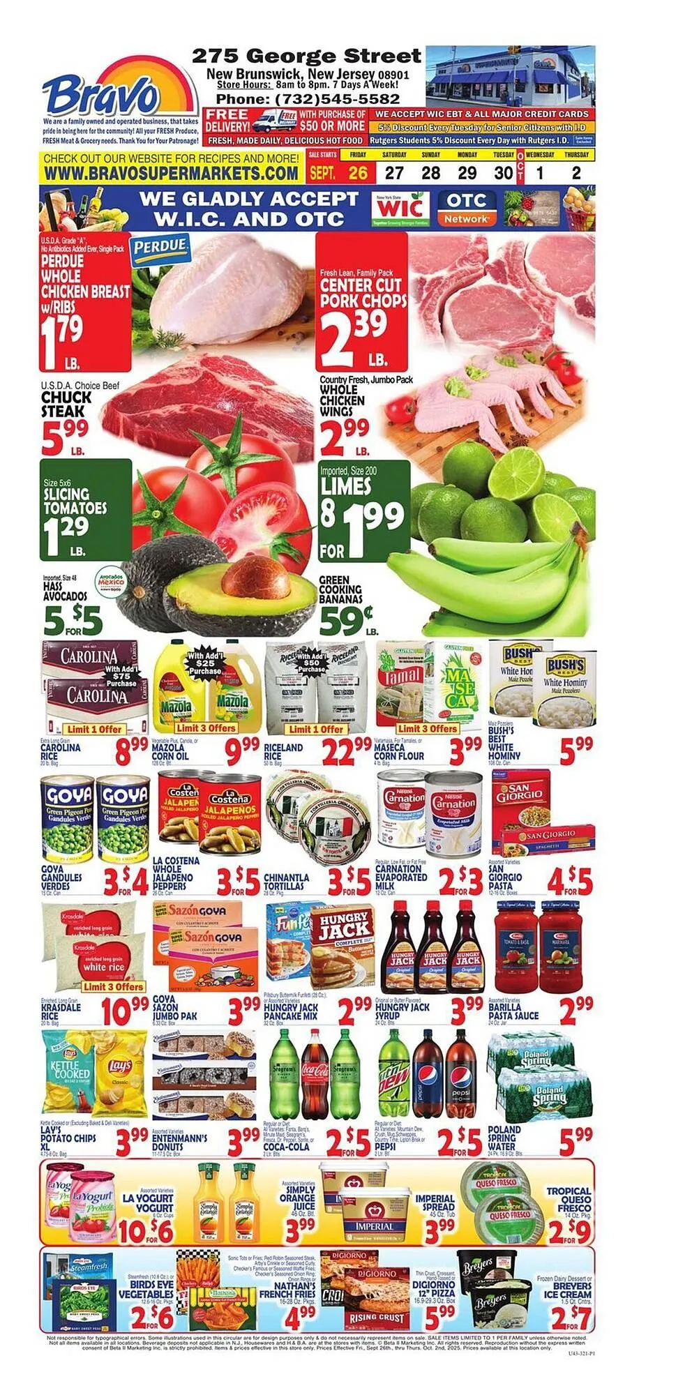 Weekly ad Bravo Supermarkets weekly ad from September 26 to October 2 2025 - Page 1