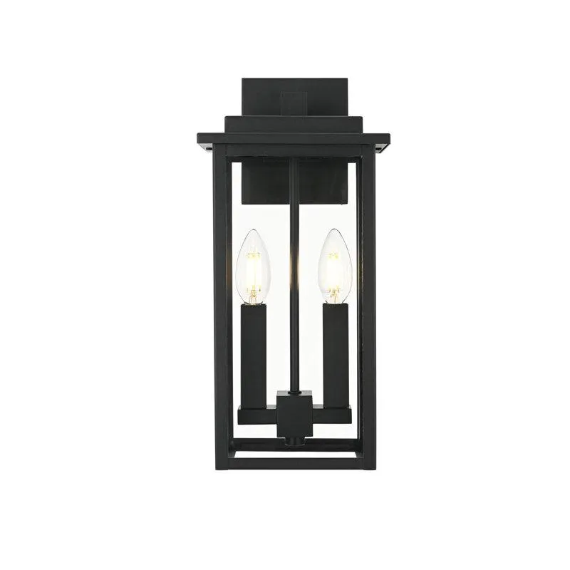 Ohara 7 inch Outdoor Wall Sconce in Black
