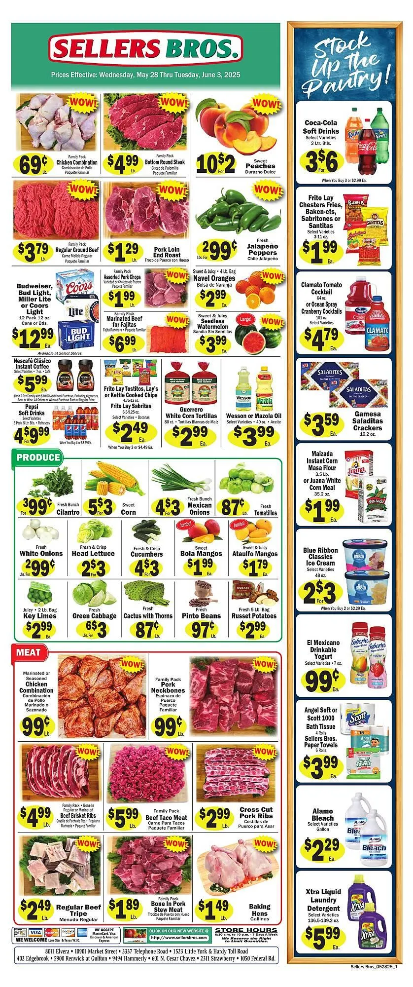 Weekly ad Sellers Bros Weekly Ad from May 28 to June 3 2025 - Page 1