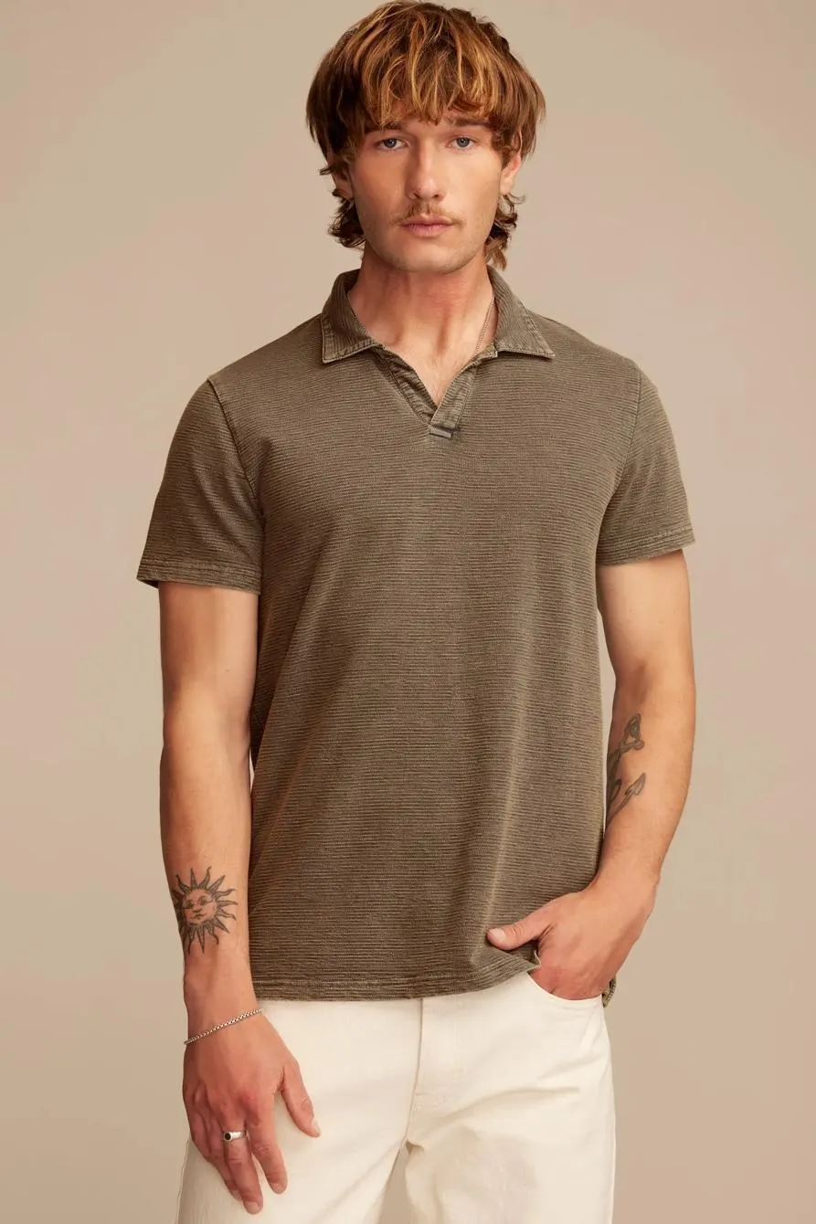 jacquard slub jersey shirt