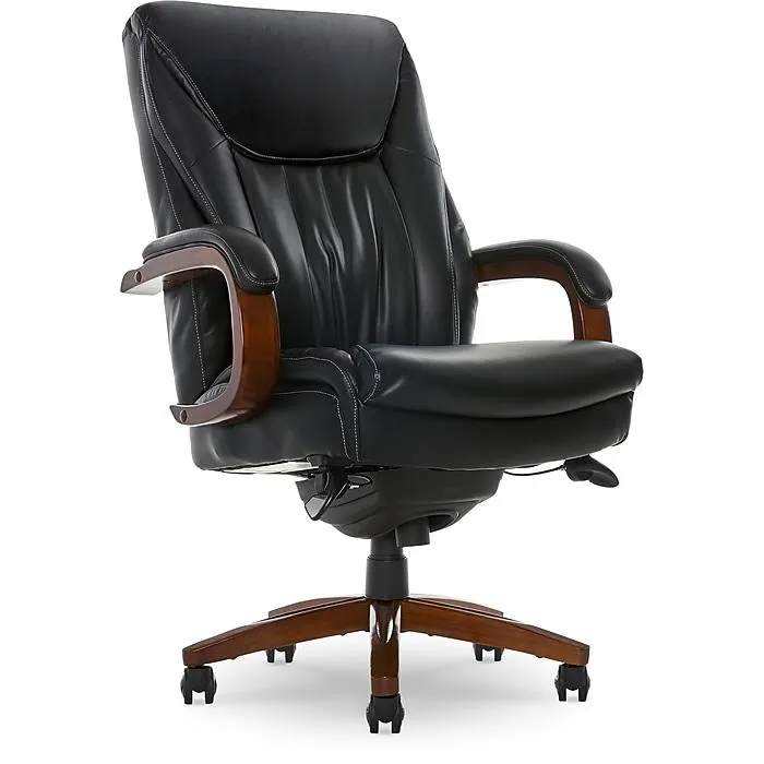 La-Z-Boy Big & Tall Edmonton Ergonomic Bonded Leather Swivel Executive Chair,