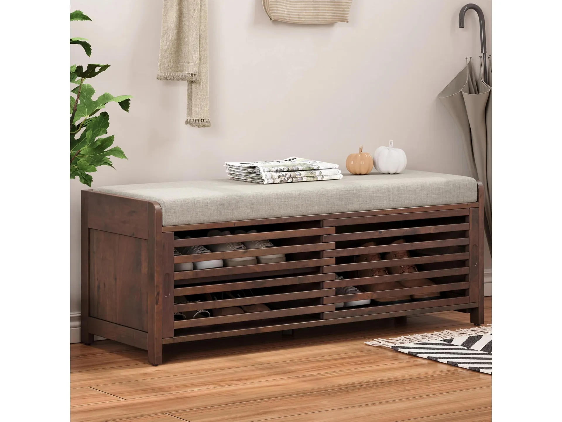 Dovelina Tresy Storage Bench Ottoman