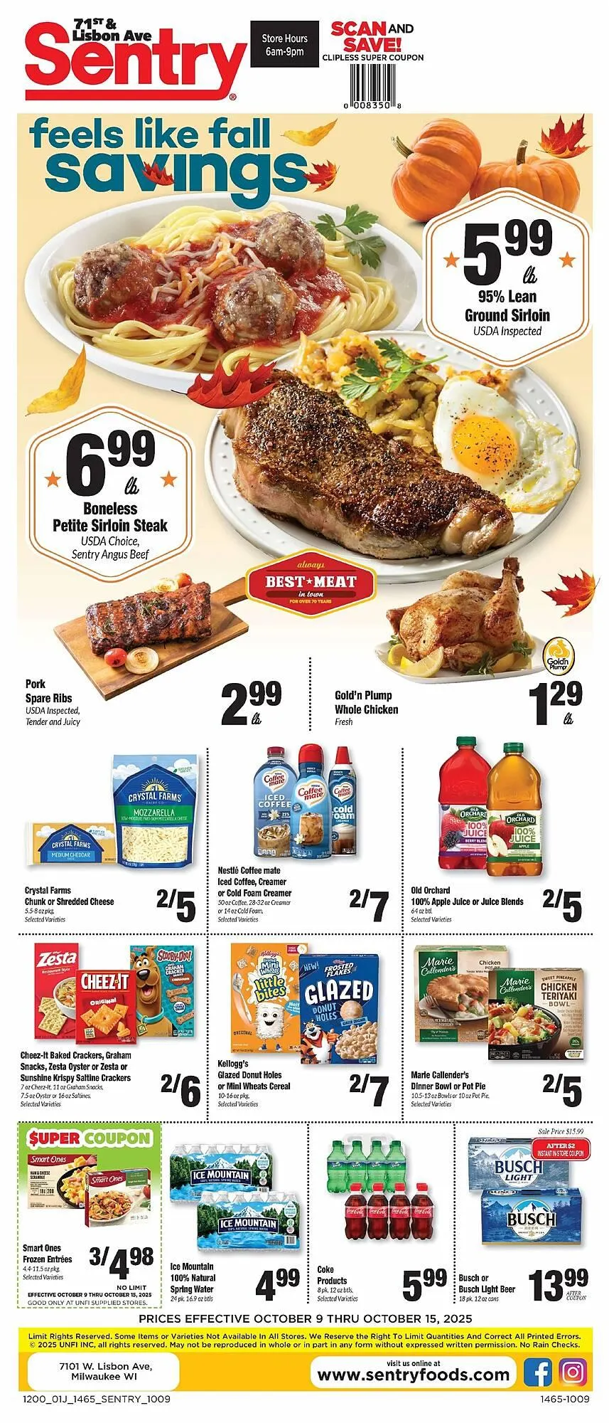 Weekly ad Sentry weekly ad from October 9 to October 15 2025 - Page 1