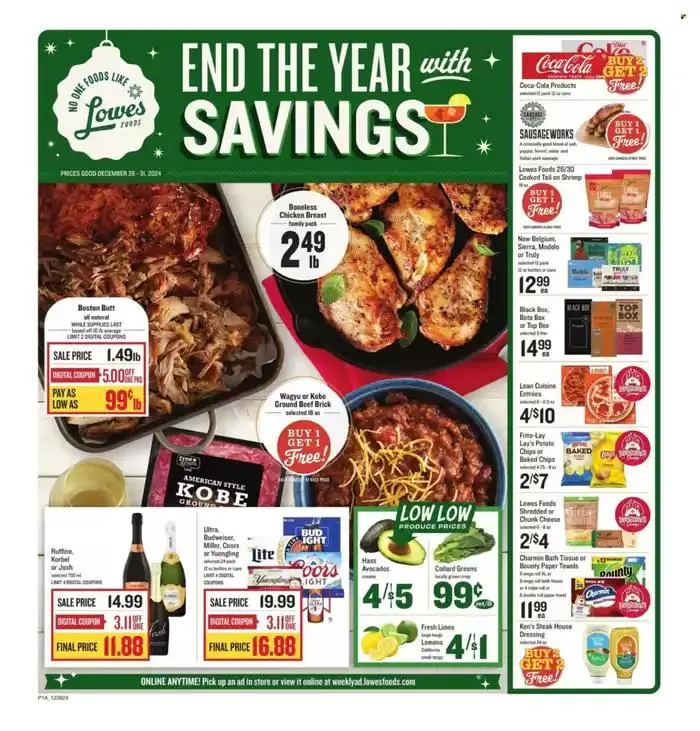 Weekly ad Lowes Foods Weekly ad from December 26 to December 31 2024 - Page 1