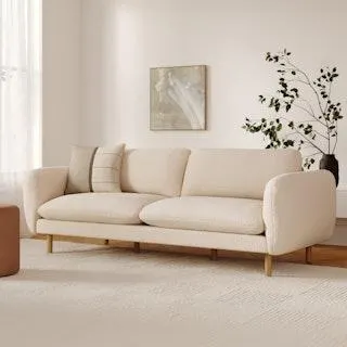 Sanders 85.5" Sofa - Ivory Wool Bouclé