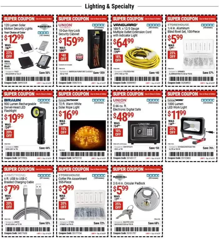 Weekly ad Harbor Freight Tools weekly ad from March 24 to April 14 2025 - Page 4