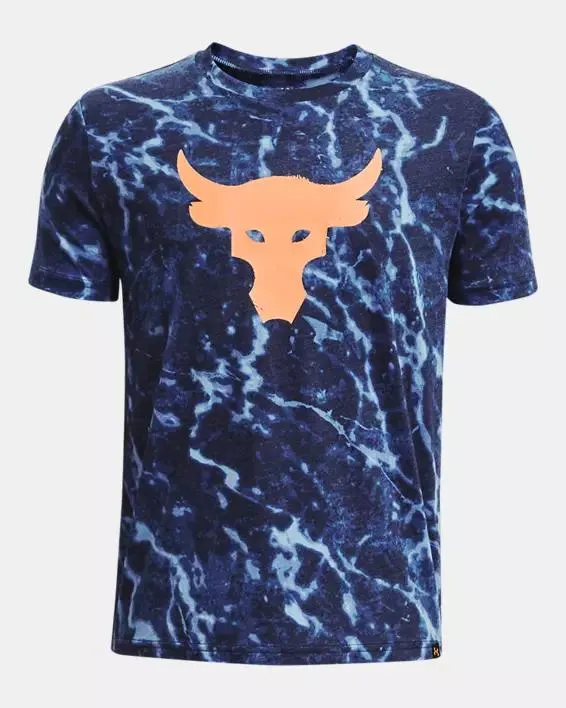 Boys' Project Rock Marble Print Short Sleeve