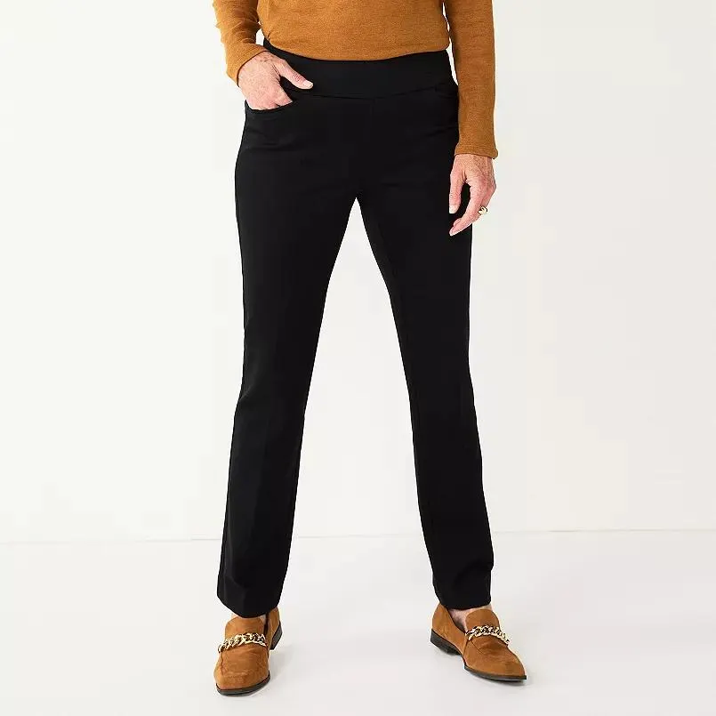 Women's Croft & Barrow® Effortless Stretch Pull-On Bootcut Pants