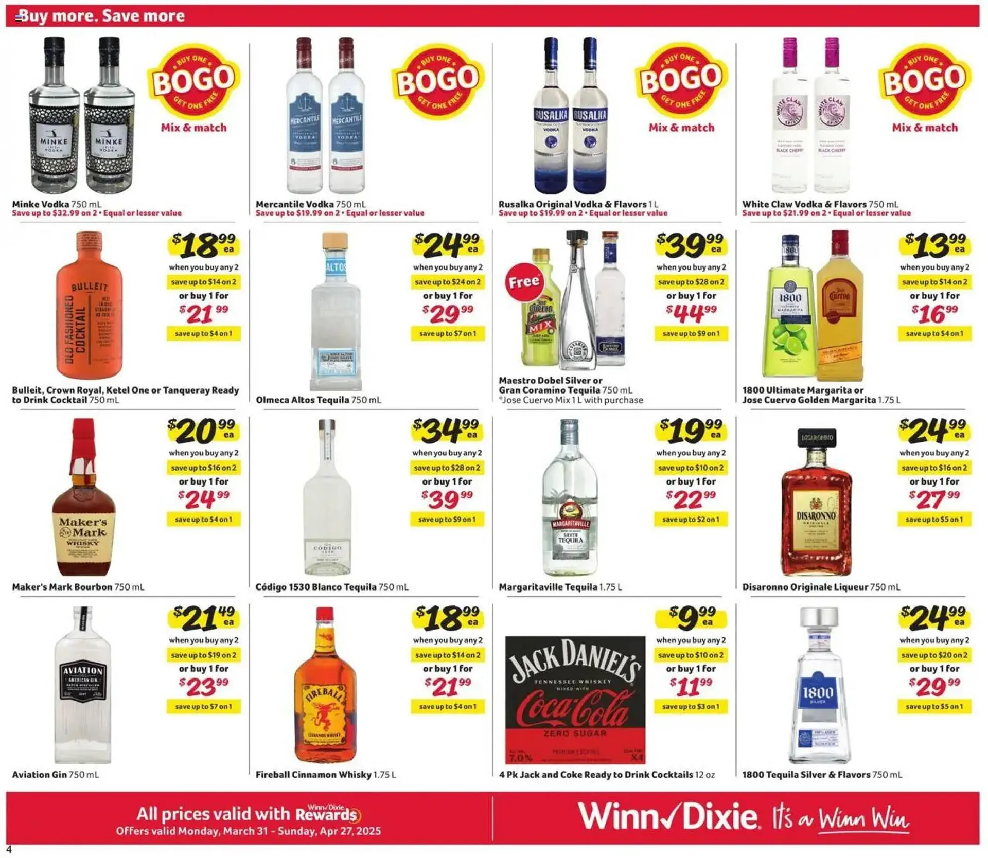 Weekly ad Winn Dixie Weekly Ad from March 31 to April 27 2025 - Page 4