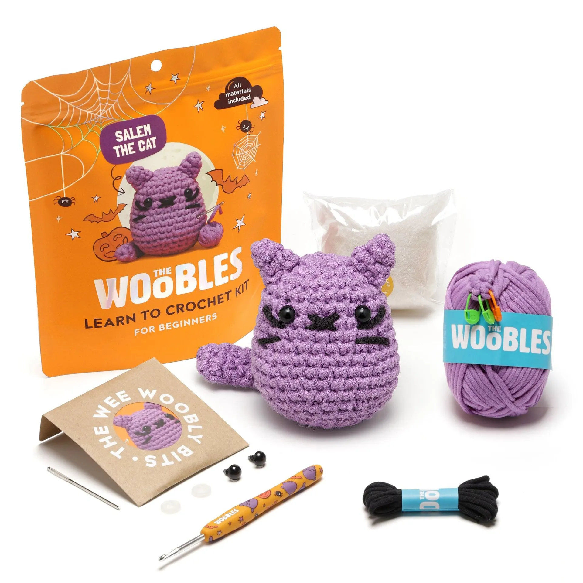 Salem the Halloween Cat Learn to Crochet Kit