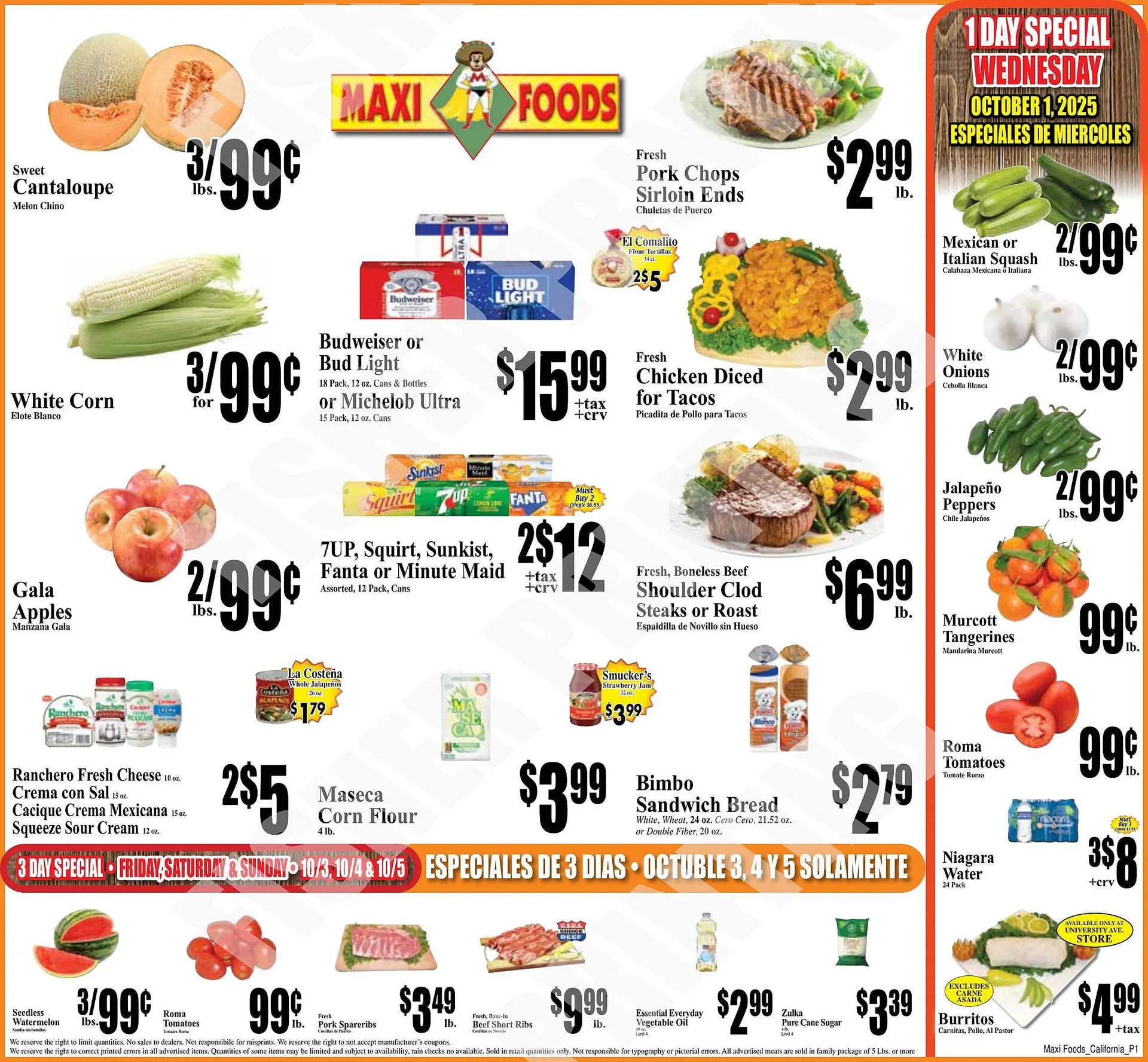 Weekly ad Maxi Foods weekly ad from October 1 to October 7 2025 - Page 1