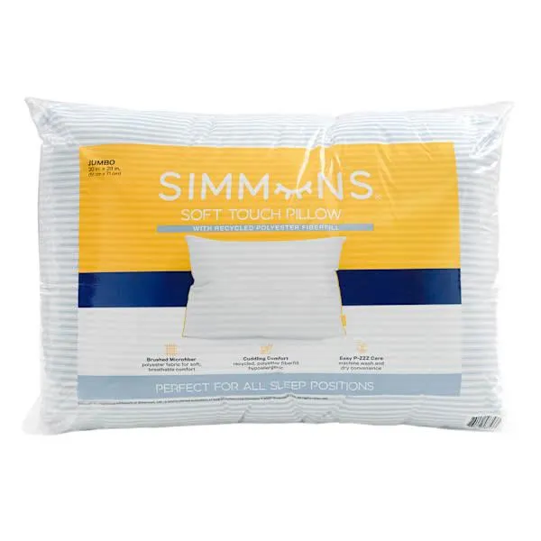 Simmons Soft Touch Jumbo Bed Pillow