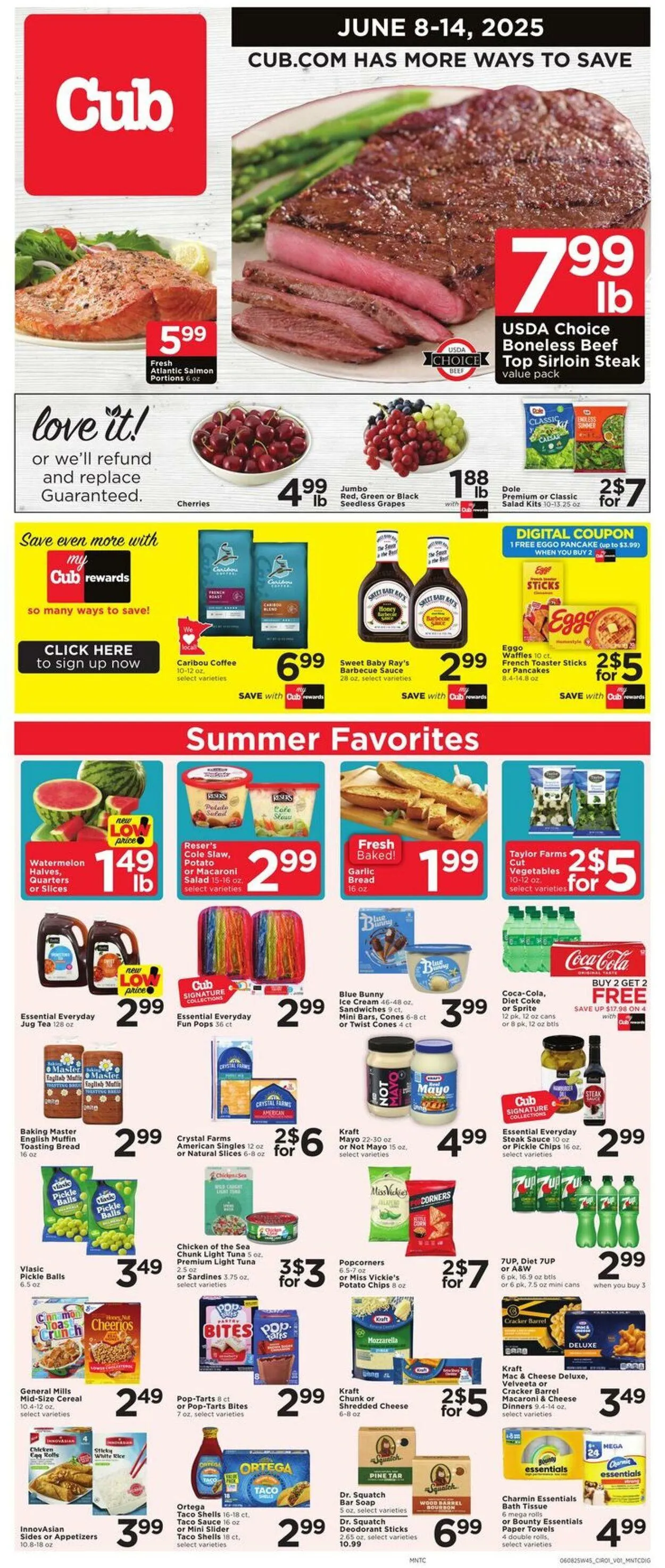 Weekly ad Cub Foods Current weekly ad from June 8 to June 14 2025 - Page 1