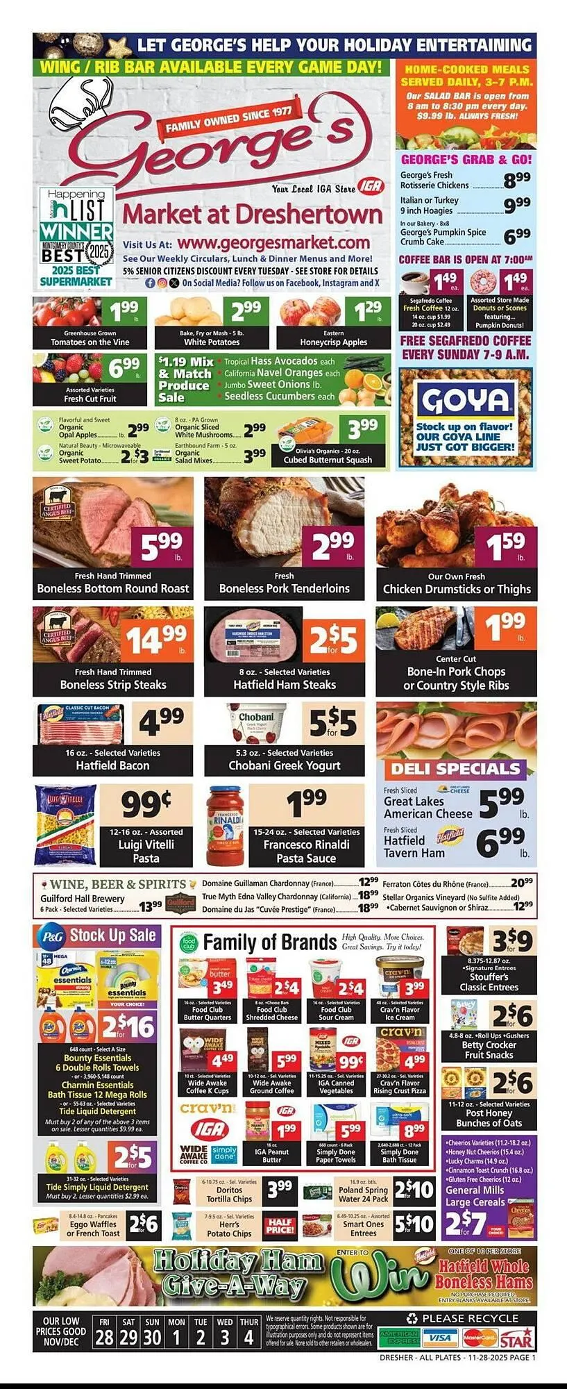 Weekly ad George's Market weekly ad from November 28 to December 4 2025 - Page 1