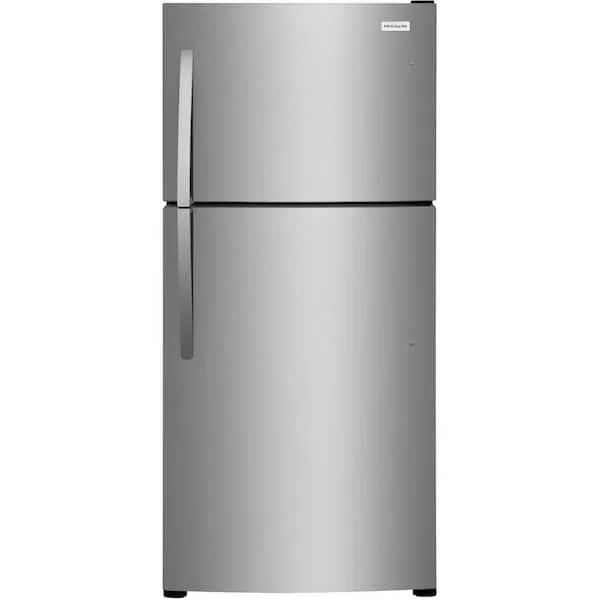 30 in. 20 cu. ft. Freestanding Top Freezer Refrigerator in Stainless Steel Energy Star