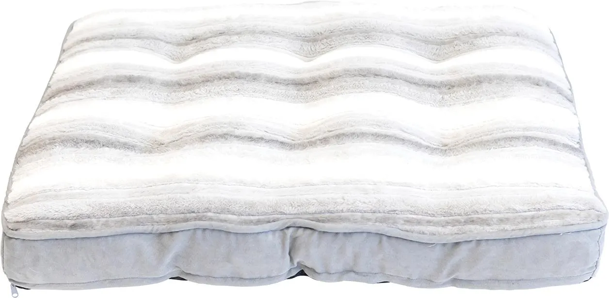 Play On Chopped Memory Foam Napper Bed, Large, Gray, 40" x 30"