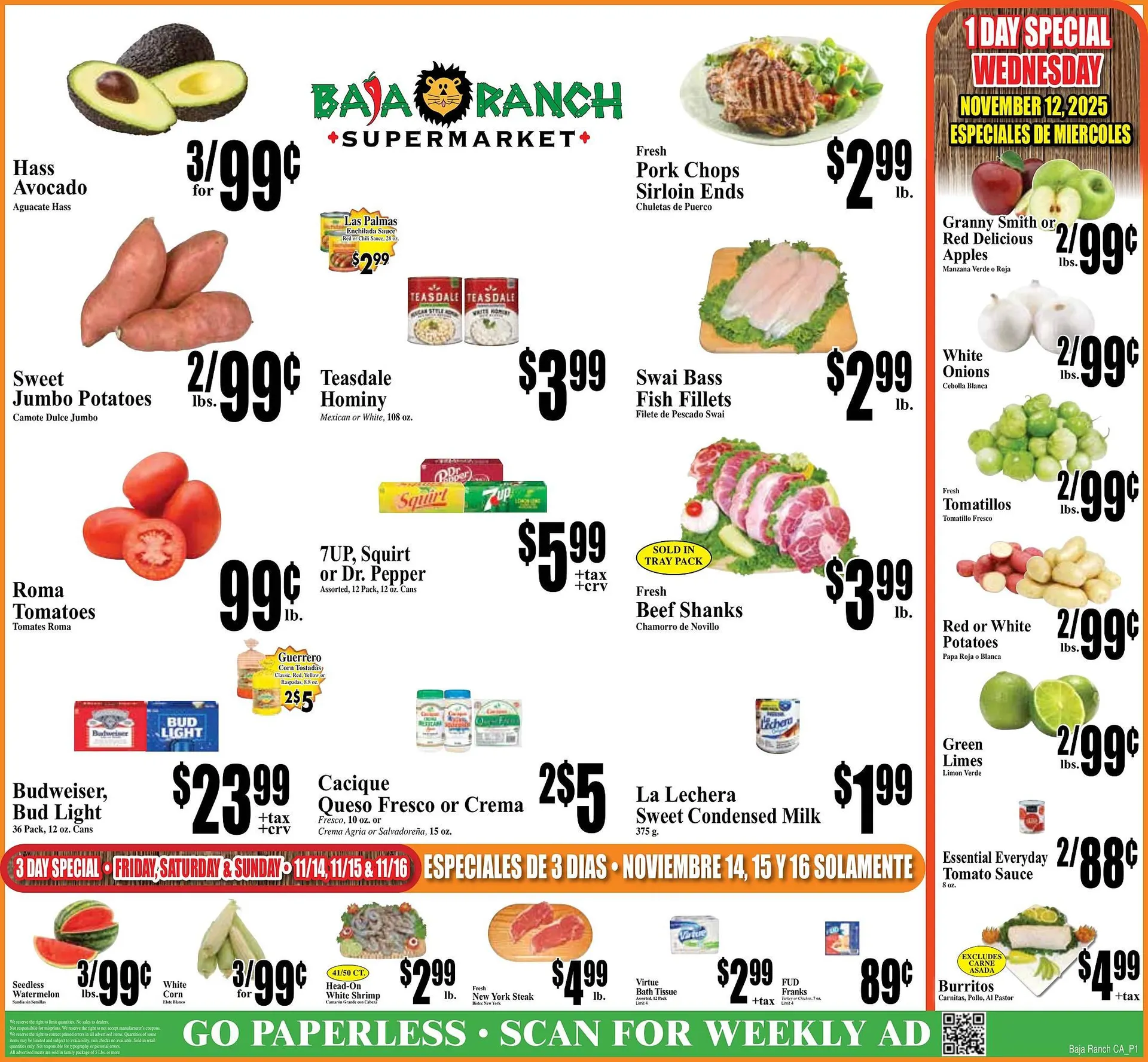 Weekly ad Baja Ranch weekly ad from November 12 to November 18 2025 - Page 1