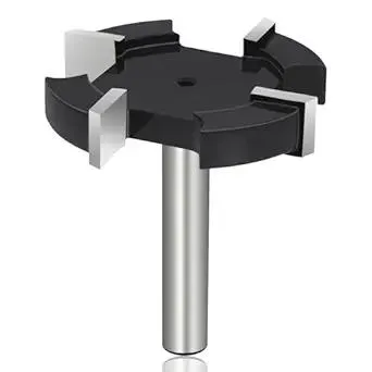 KEENTECH CNC Spoilboard Surfacing Router Bits, 1/4” Shank 1-1/2” Dia 3/10” Cutting Depth, YG6X, Wood