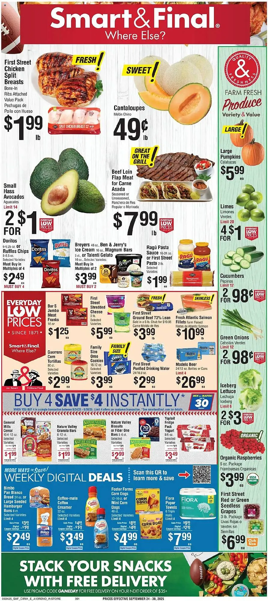 Weekly ad Smart & Final weekly ad from September 24 to October 1 2025 - Page 1