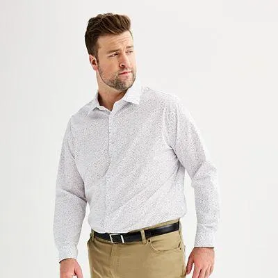 Big & Tall Apt. 9® Premier Flex Spread-Collar Dress Shirt
