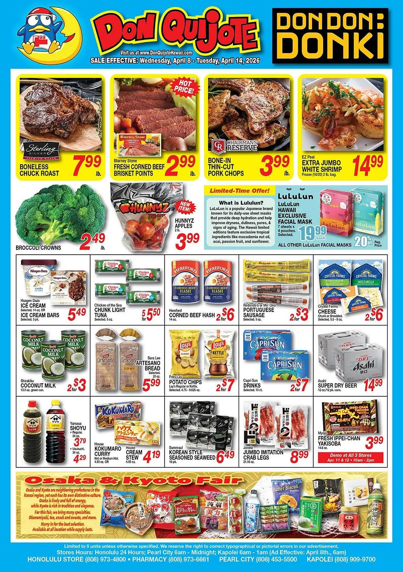 Weekly ad Don Quijote Hawaii weekly ad from April 8 to April 14 2026 - Page 1