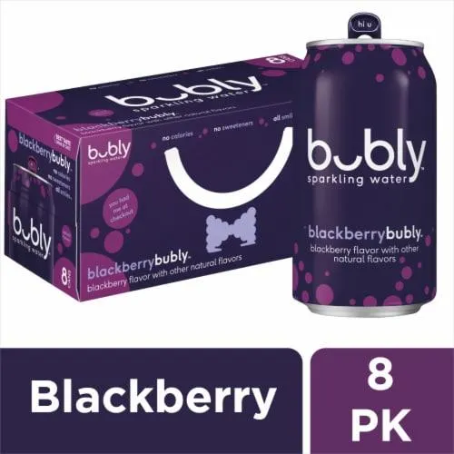 Bubly™ Blackberry Flavored Sparkling Water Cans