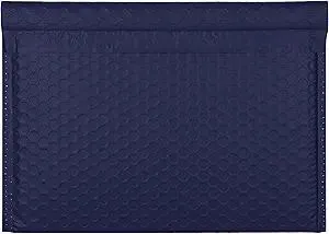 12x9" Side-Opening Navy Bubble Mailers (27-Pack)