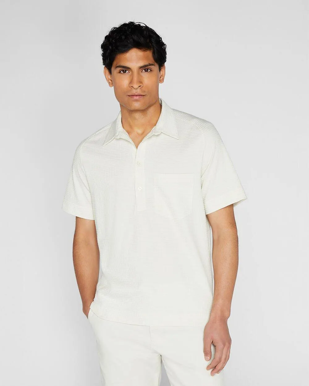 Seersucker Knit Popover