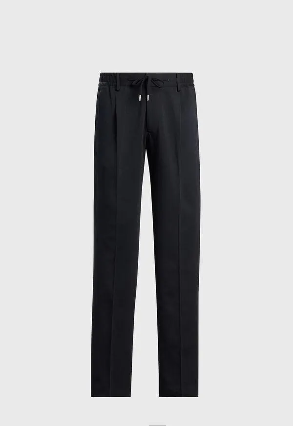 Wool & Cotton Jersey Drawstring Pant