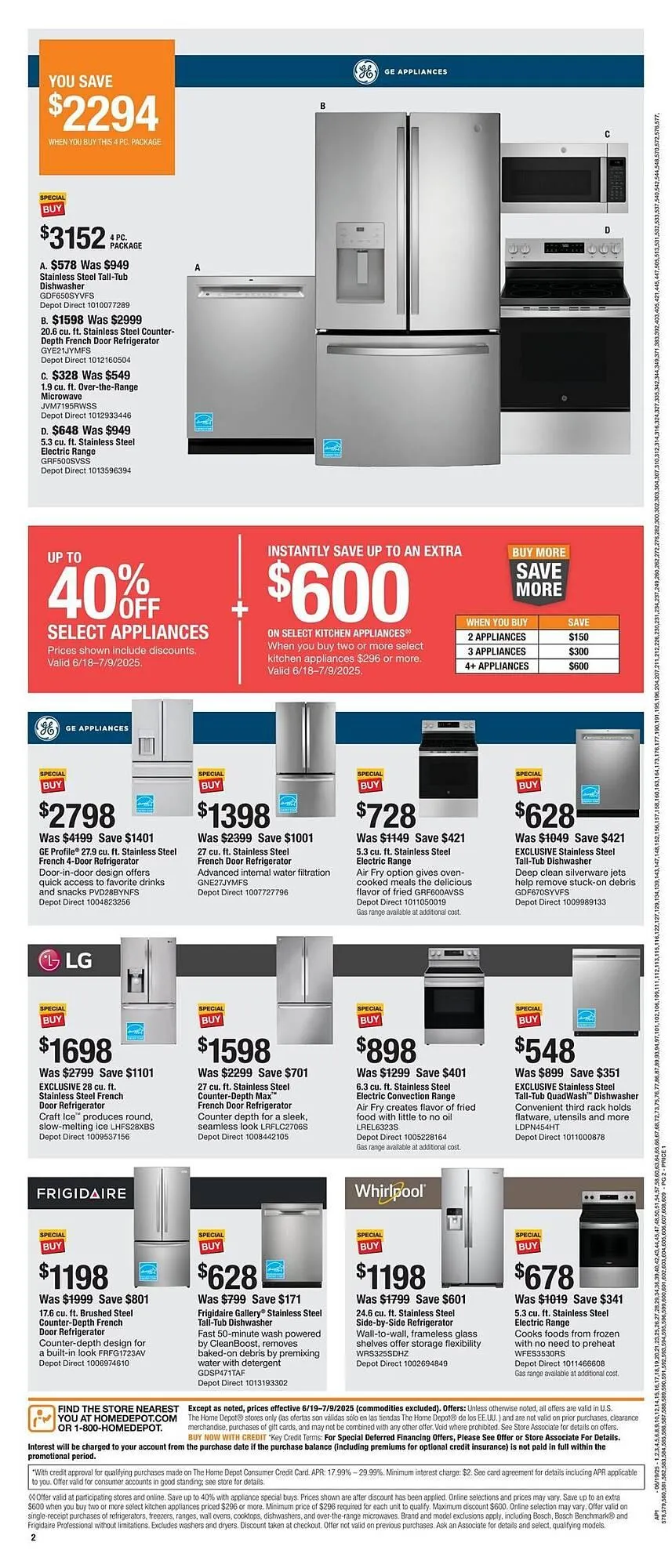 Catálogo de The Home Depot Weekly Ad 19 de junio al 9 de julio 2025 - Página 2