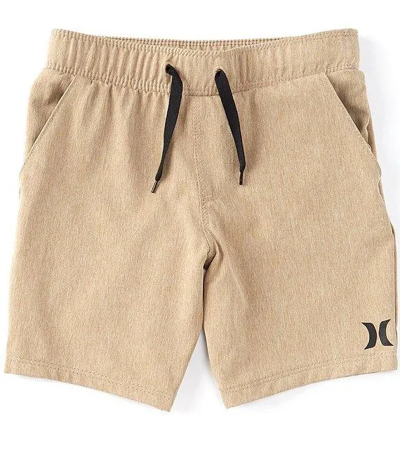 Little Boys Solid Stretch Twill Hybrid Pull-On Shorts