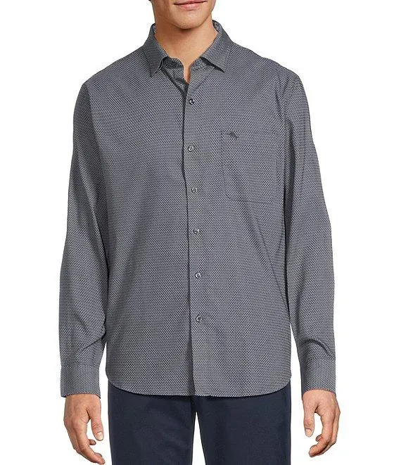 IslandZone Sarasota Stretch Ventura Coast Long Sleeve Woven Shirt