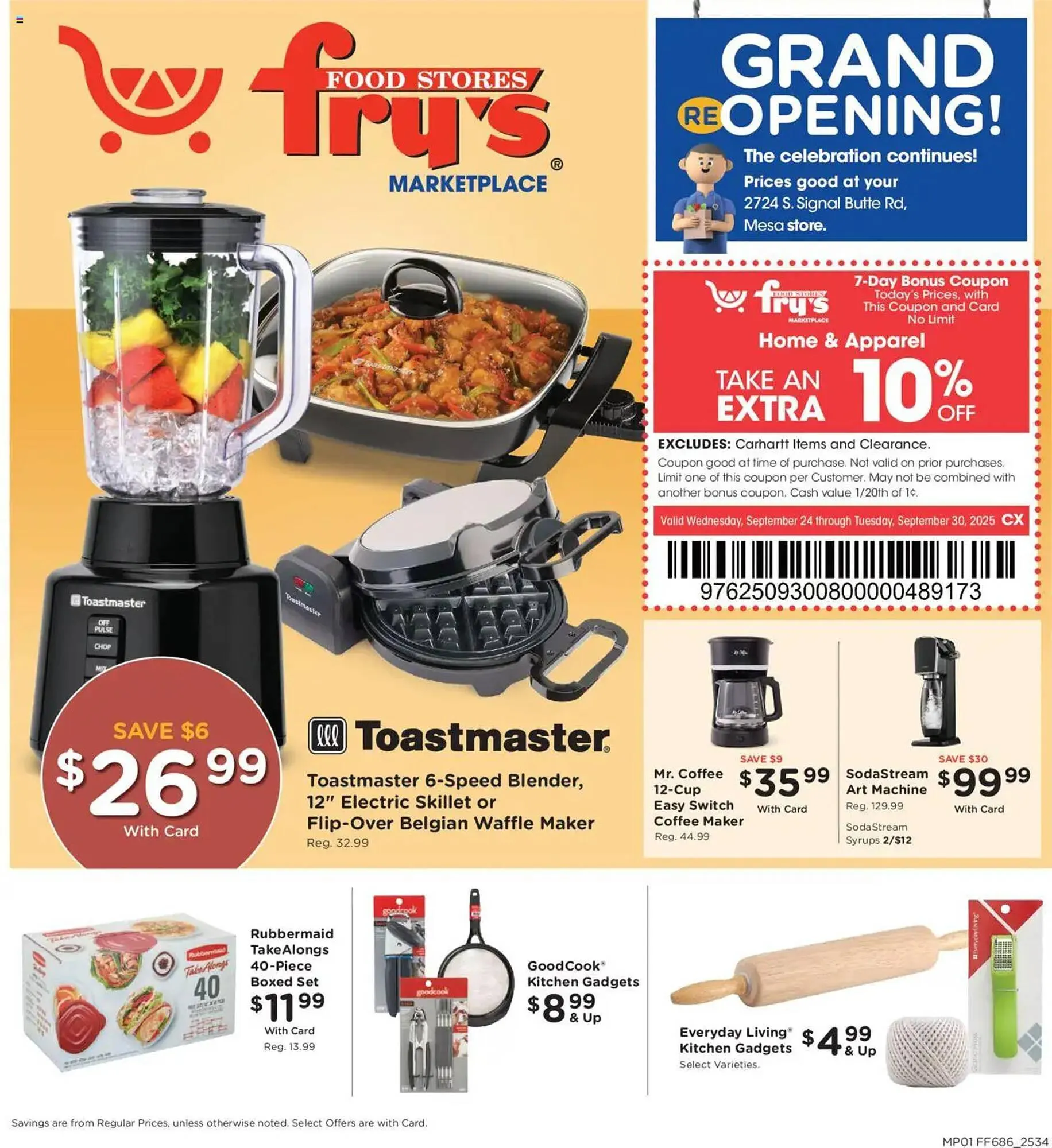 Weekly ad Fry's weekly ad from September 24 to September 30 2025 - Page 1