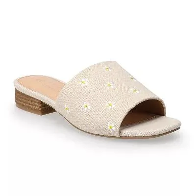 LC Lauren Conrad Yvonne Women's Dress Slide Sandals