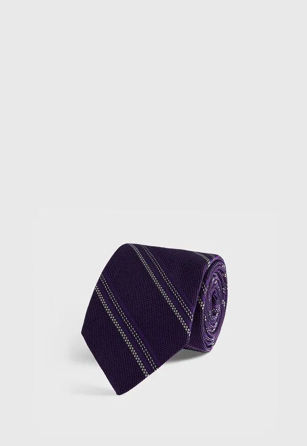 Silk Grenadine Stripe Tie
