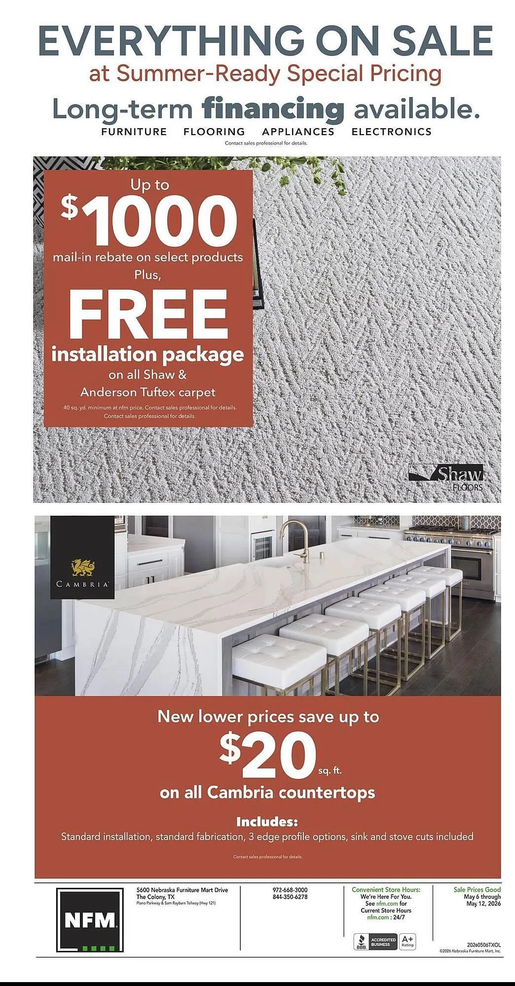 Weekly ad Nebraska Furniture Mart weekly ad from May 6 to May 12 2026 - Page 10