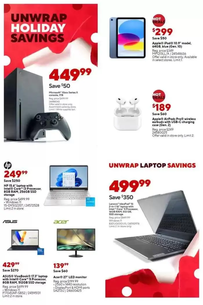 Weekly ad Staples flyer from November 3 to November 9 2024 - Page 1