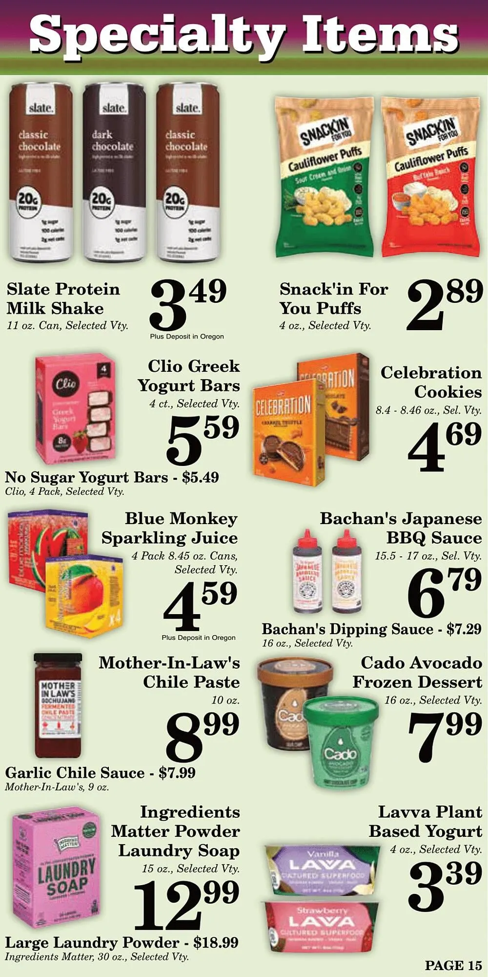 Weekly ad Harvest Foods ad from July 2 to July 29 2025 - Page 16
