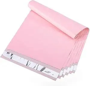 Metronic Poly Mailers 10X13 100 Pack, Strong Adhesive Shipping Envelopes for Clothing, Medium Shipping Bags for Small Businesses, Waterproof Mailers Poly Bags, Packages Bags Light Pink