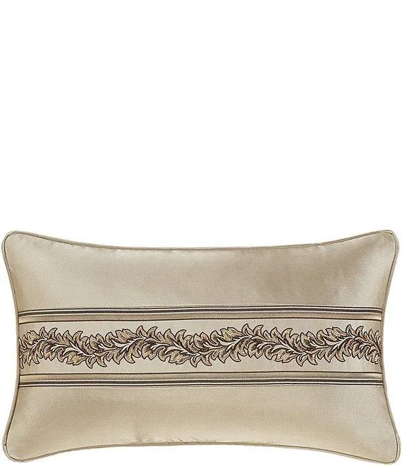 Gold Coast Woven Foulard Stripe Boudoir Decorative Throw Pillow