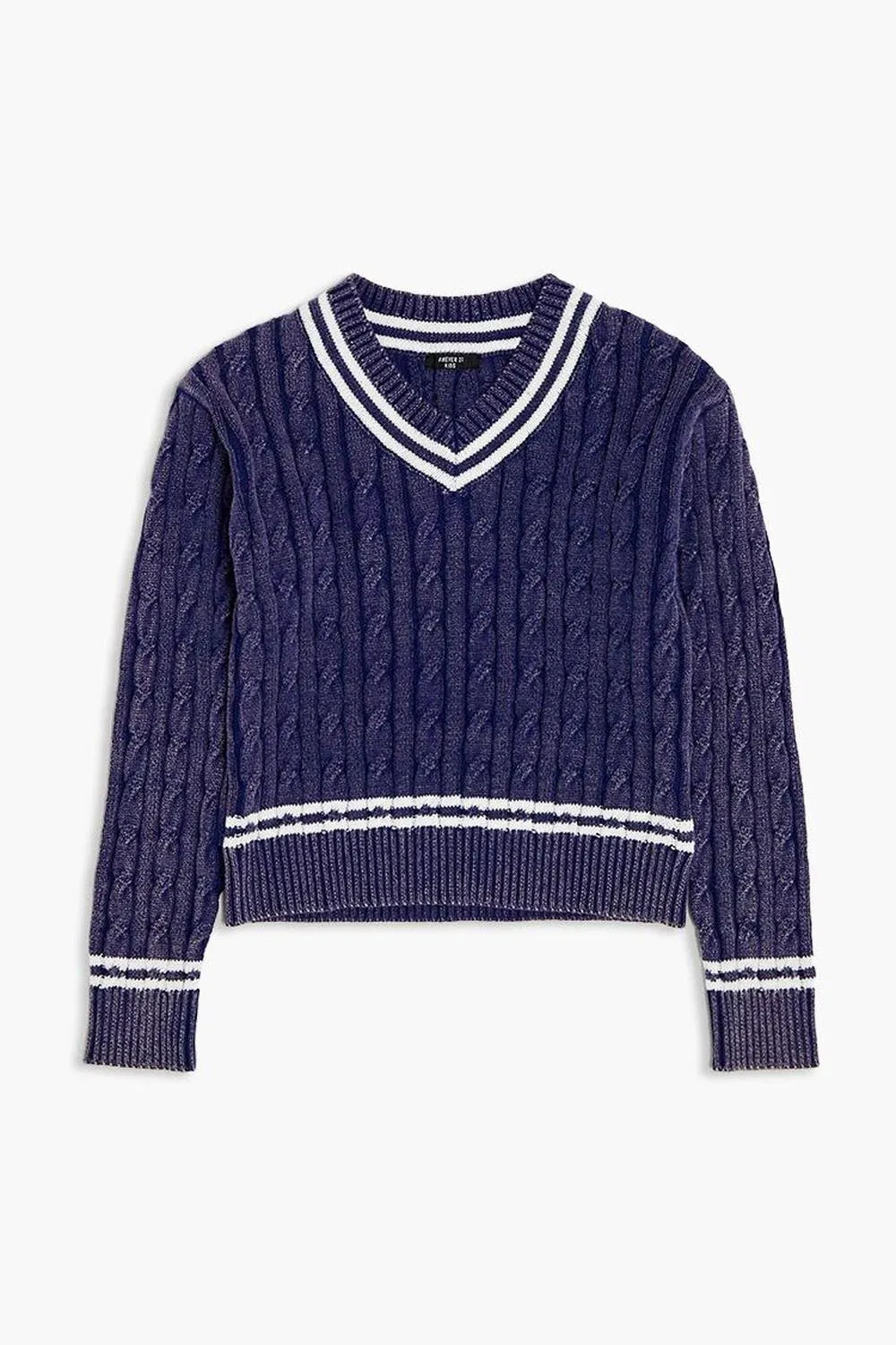 Girls Varsity-Striped Sweater (Kids)