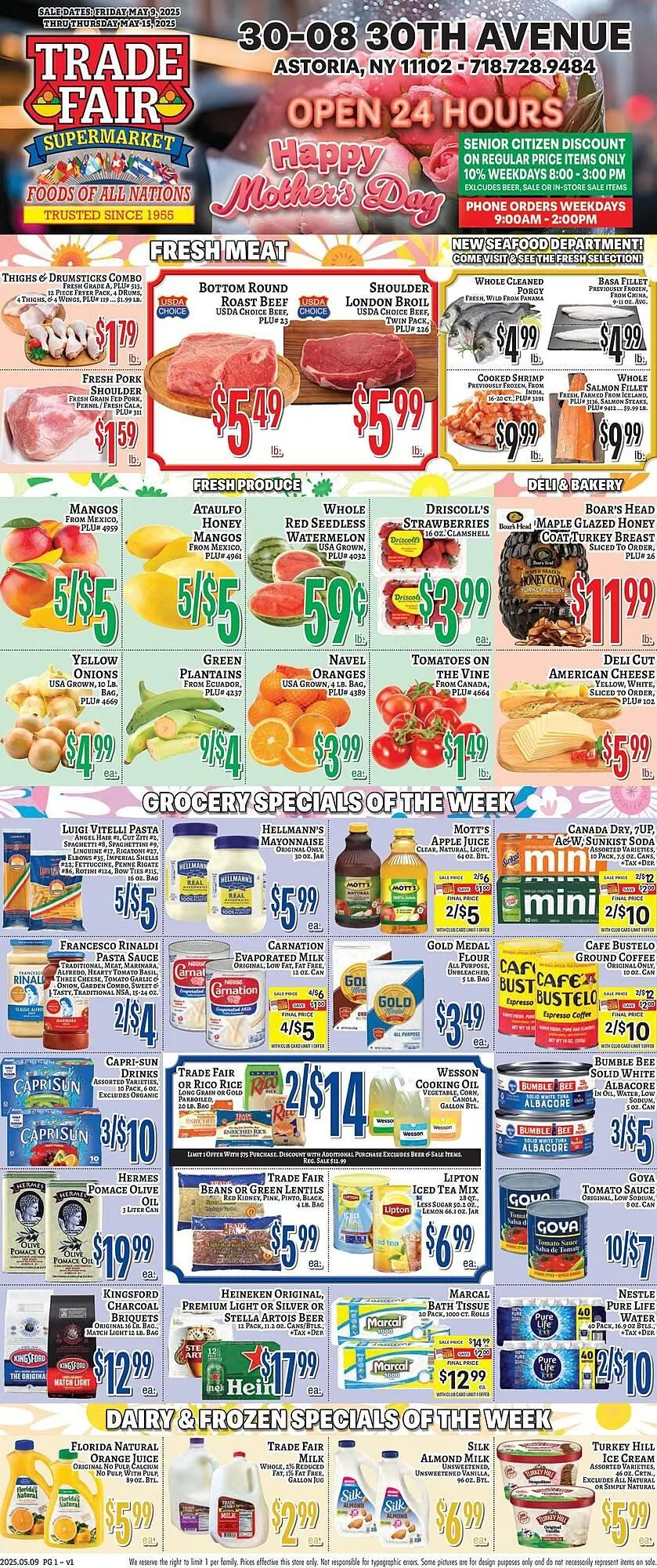 Weekly ad Trade Fair Supermarket Weekly Ad from May 9 to May 15 2025 - Page 1