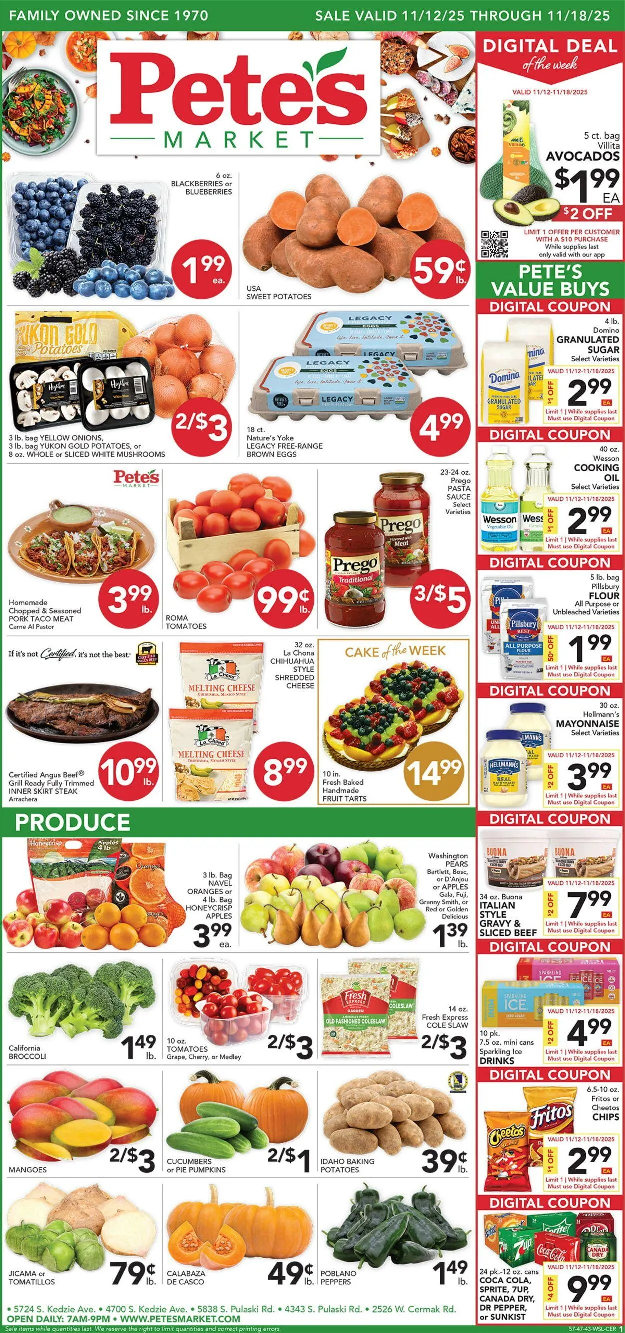 Weekly ad Pete's Fresh Market Current weekly ad from November 12 to November 18 2025 - Page 1
